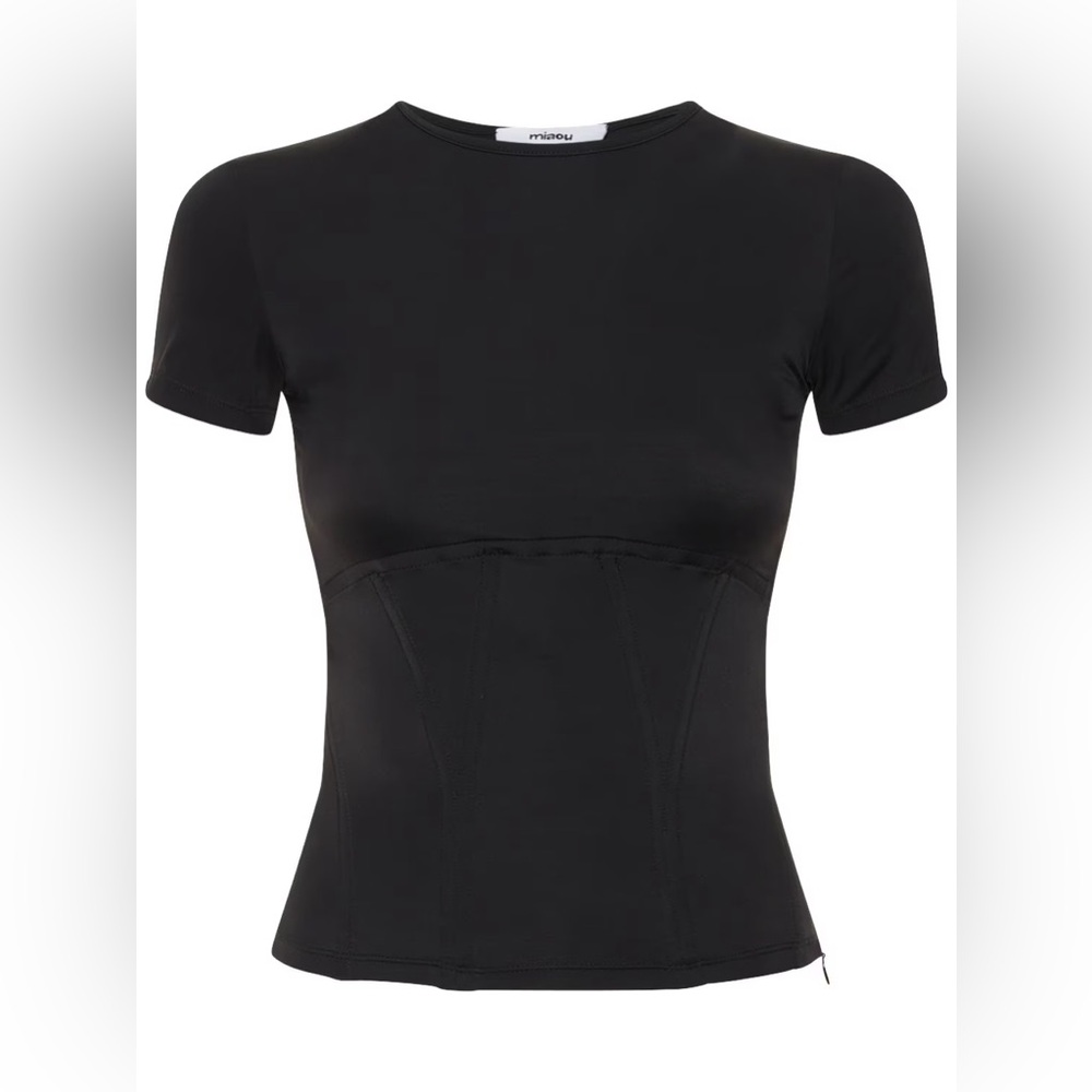 Miaou Romy Tee Black Size Small NWT